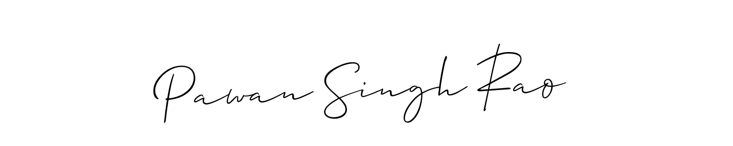 Make a beautiful signature design for name Pawan Singh Rao. With this signature (Allison_Script) style, you can create a handwritten signature for free. Pawan Singh Rao signature style 2 images and pictures png