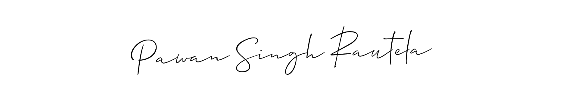The best way (Allison_Script) to make a short signature is to pick only two or three words in your name. The name Pawan Singh Rautela include a total of six letters. For converting this name. Pawan Singh Rautela signature style 2 images and pictures png
