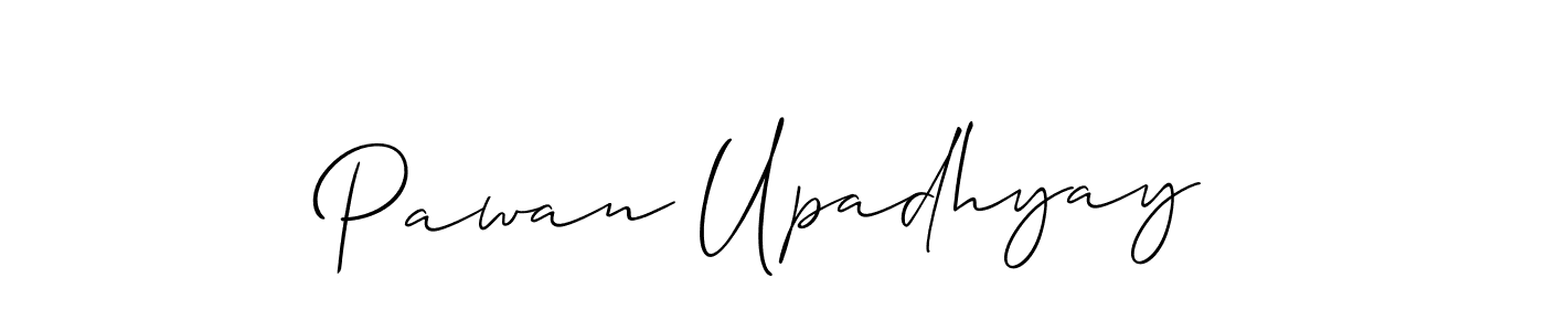 Pawan Upadhyay stylish signature style. Best Handwritten Sign (Allison_Script) for my name. Handwritten Signature Collection Ideas for my name Pawan Upadhyay. Pawan Upadhyay signature style 2 images and pictures png