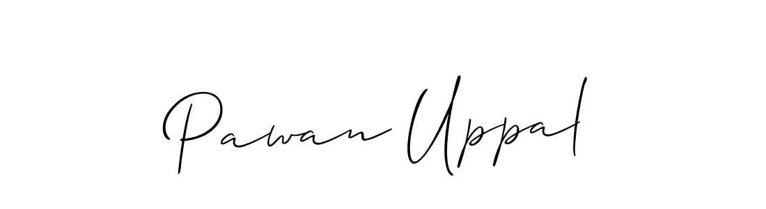 Design your own signature with our free online signature maker. With this signature software, you can create a handwritten (Allison_Script) signature for name Pawan Uppal. Pawan Uppal signature style 2 images and pictures png