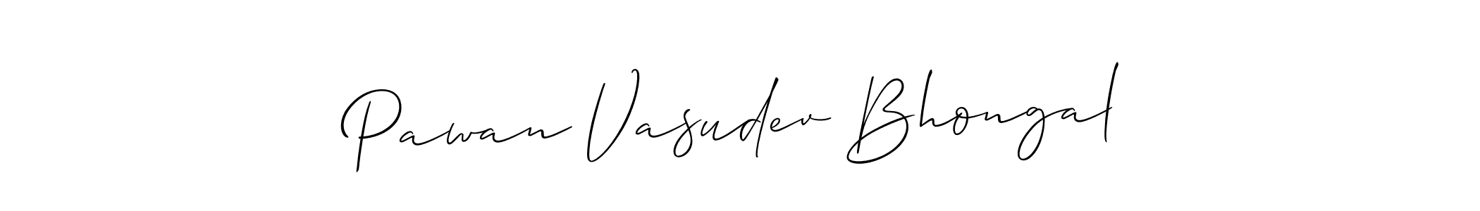 It looks lik you need a new signature style for name Pawan Vasudev Bhongal. Design unique handwritten (Allison_Script) signature with our free signature maker in just a few clicks. Pawan Vasudev Bhongal signature style 2 images and pictures png