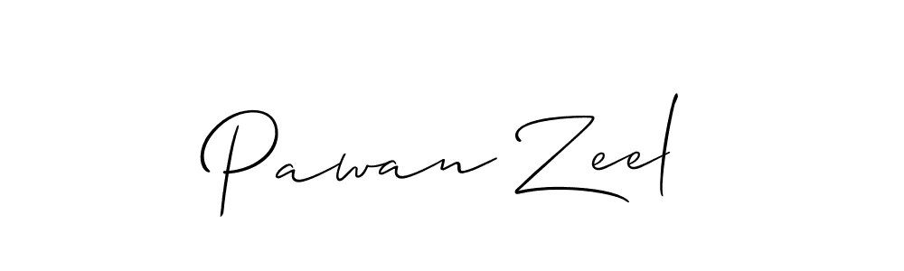 Use a signature maker to create a handwritten signature online. With this signature software, you can design (Allison_Script) your own signature for name Pawan Zeel. Pawan Zeel signature style 2 images and pictures png