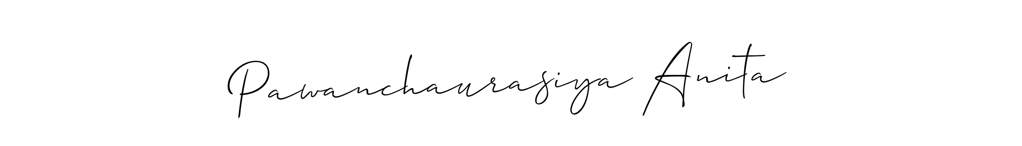 How to make Pawanchaurasiya Anita signature? Allison_Script is a professional autograph style. Create handwritten signature for Pawanchaurasiya Anita name. Pawanchaurasiya Anita signature style 2 images and pictures png