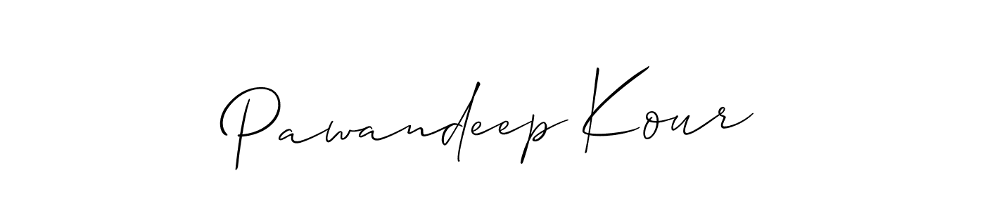 Make a short Pawandeep Kour signature style. Manage your documents anywhere anytime using Allison_Script. Create and add eSignatures, submit forms, share and send files easily. Pawandeep Kour signature style 2 images and pictures png