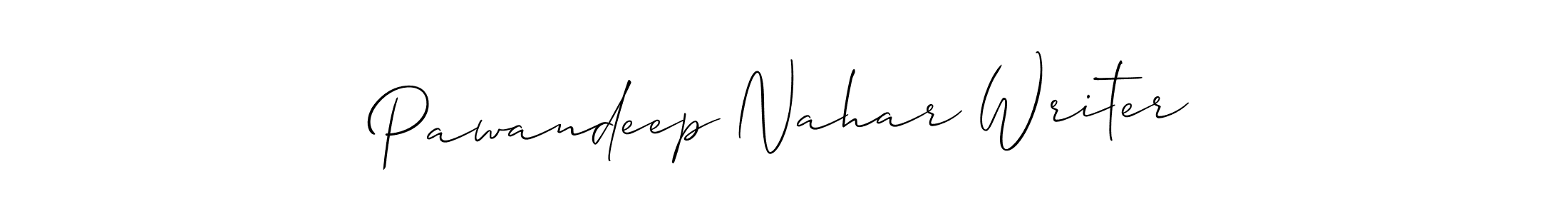 Make a beautiful signature design for name Pawandeep Nahar Writer. Use this online signature maker to create a handwritten signature for free. Pawandeep Nahar Writer signature style 2 images and pictures png