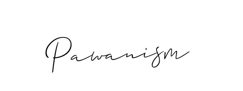 Make a beautiful signature design for name Pawanism. With this signature (Allison_Script) style, you can create a handwritten signature for free. Pawanism signature style 2 images and pictures png