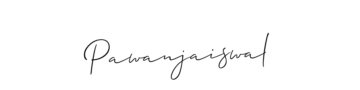 Use a signature maker to create a handwritten signature online. With this signature software, you can design (Allison_Script) your own signature for name Pawanjaiswal. Pawanjaiswal signature style 2 images and pictures png
