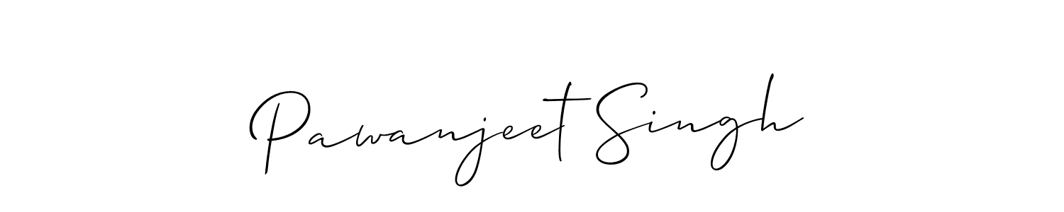 Create a beautiful signature design for name Pawanjeet Singh. With this signature (Allison_Script) fonts, you can make a handwritten signature for free. Pawanjeet Singh signature style 2 images and pictures png