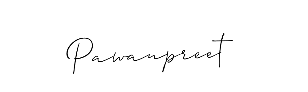 How to make Pawanpreet signature? Allison_Script is a professional autograph style. Create handwritten signature for Pawanpreet name. Pawanpreet signature style 2 images and pictures png