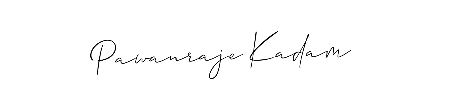 Create a beautiful signature design for name Pawanraje Kadam. With this signature (Allison_Script) fonts, you can make a handwritten signature for free. Pawanraje Kadam signature style 2 images and pictures png