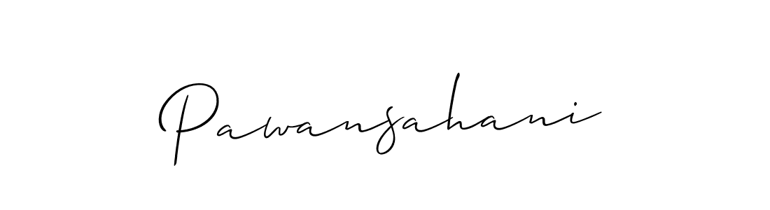 Create a beautiful signature design for name Pawansahani. With this signature (Allison_Script) fonts, you can make a handwritten signature for free. Pawansahani signature style 2 images and pictures png