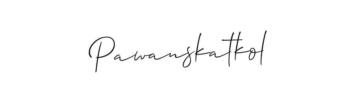 How to Draw Pawanskatkol signature style? Allison_Script is a latest design signature styles for name Pawanskatkol. Pawanskatkol signature style 2 images and pictures png