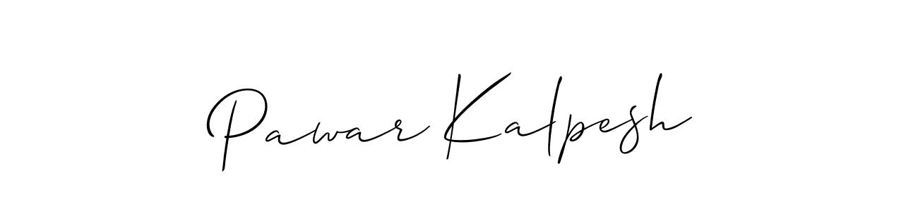 if you are searching for the best signature style for your name Pawar Kalpesh. so please give up your signature search. here we have designed multiple signature styles  using Allison_Script. Pawar Kalpesh signature style 2 images and pictures png