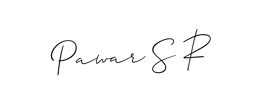 Design your own signature with our free online signature maker. With this signature software, you can create a handwritten (Allison_Script) signature for name Pawar S R. Pawar S R signature style 2 images and pictures png