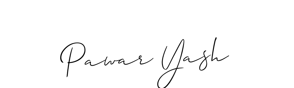 Allison_Script is a professional signature style that is perfect for those who want to add a touch of class to their signature. It is also a great choice for those who want to make their signature more unique. Get Pawar Yash name to fancy signature for free. Pawar Yash signature style 2 images and pictures png
