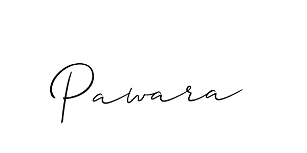 Create a beautiful signature design for name Pawara. With this signature (Allison_Script) fonts, you can make a handwritten signature for free. Pawara signature style 2 images and pictures png