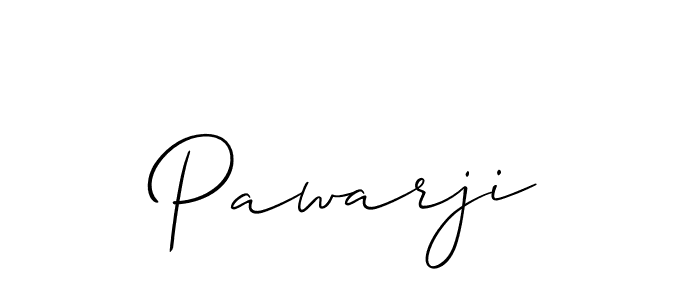 Also we have Pawarji name is the best signature style. Create professional handwritten signature collection using Allison_Script autograph style. Pawarji signature style 2 images and pictures png