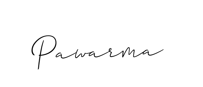 Make a beautiful signature design for name Pawarma. With this signature (Allison_Script) style, you can create a handwritten signature for free. Pawarma signature style 2 images and pictures png