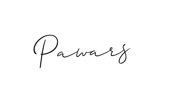Use a signature maker to create a handwritten signature online. With this signature software, you can design (Allison_Script) your own signature for name Pawars. Pawars signature style 2 images and pictures png