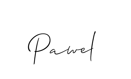 How to make Pawel signature? Allison_Script is a professional autograph style. Create handwritten signature for Pawel name. Pawel signature style 2 images and pictures png