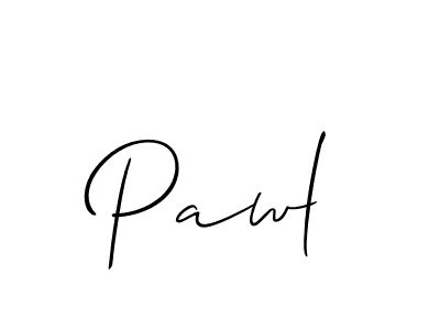 Design your own signature with our free online signature maker. With this signature software, you can create a handwritten (Allison_Script) signature for name Pawl. Pawl signature style 2 images and pictures png