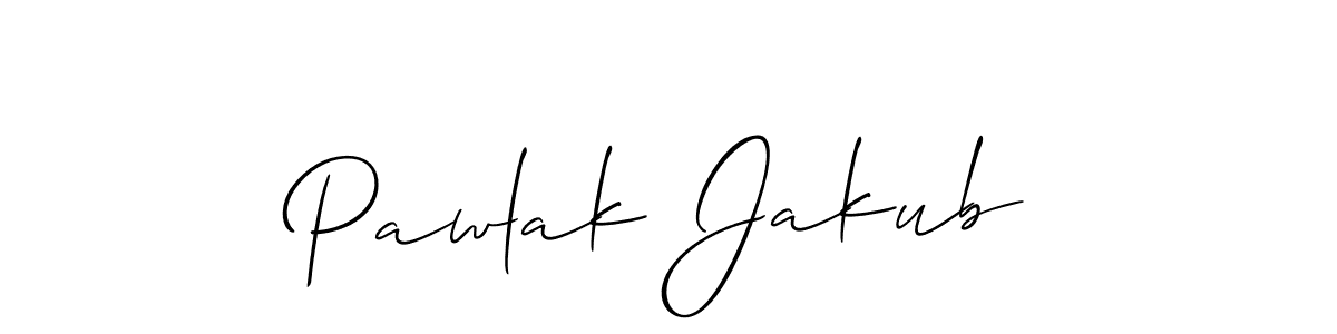 Pawlak Jakub stylish signature style. Best Handwritten Sign (Allison_Script) for my name. Handwritten Signature Collection Ideas for my name Pawlak Jakub. Pawlak Jakub signature style 2 images and pictures png