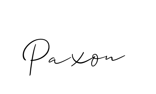 Create a beautiful signature design for name Paxon. With this signature (Allison_Script) fonts, you can make a handwritten signature for free. Paxon signature style 2 images and pictures png