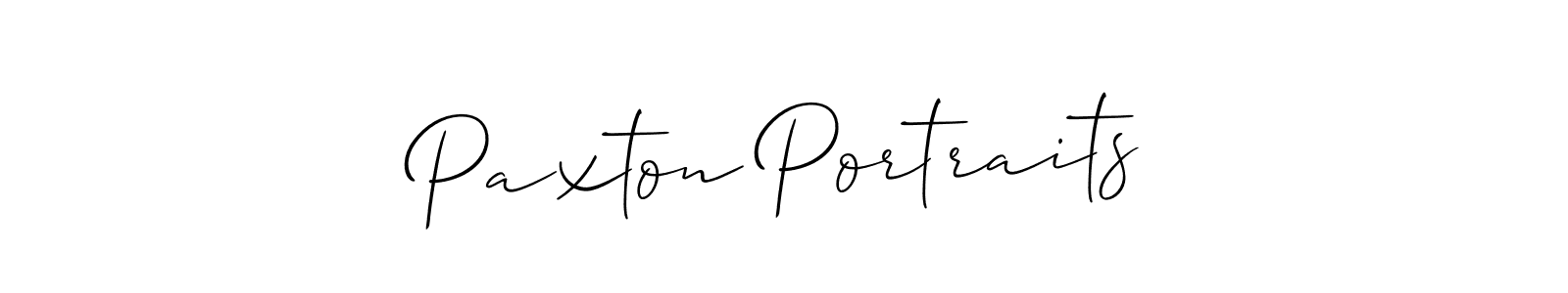 The best way (Allison_Script) to make a short signature is to pick only two or three words in your name. The name Paxton Portraits include a total of six letters. For converting this name. Paxton Portraits signature style 2 images and pictures png