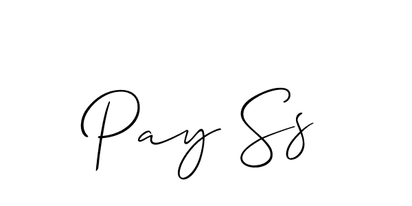 How to Draw Pay Ss signature style? Allison_Script is a latest design signature styles for name Pay Ss. Pay Ss signature style 2 images and pictures png