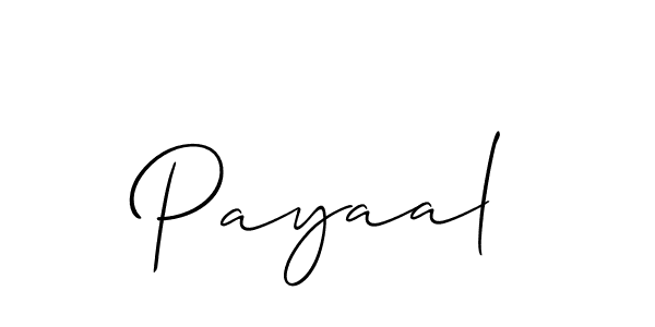 How to make Payaal signature? Allison_Script is a professional autograph style. Create handwritten signature for Payaal name. Payaal signature style 2 images and pictures png