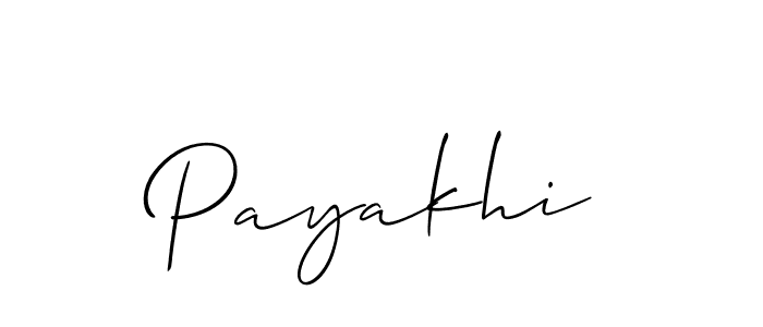 Make a beautiful signature design for name Payakhi. With this signature (Allison_Script) style, you can create a handwritten signature for free. Payakhi signature style 2 images and pictures png