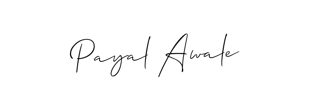 Also we have Payal Awale name is the best signature style. Create professional handwritten signature collection using Allison_Script autograph style. Payal Awale signature style 2 images and pictures png