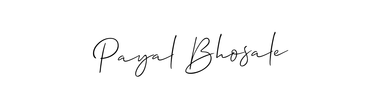 How to Draw Payal Bhosale signature style? Allison_Script is a latest design signature styles for name Payal Bhosale. Payal Bhosale signature style 2 images and pictures png