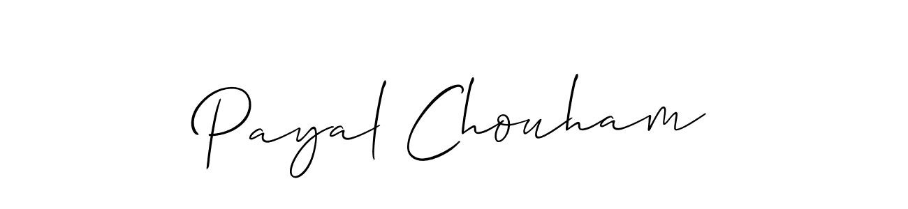 The best way (Allison_Script) to make a short signature is to pick only two or three words in your name. The name Payal Chouham include a total of six letters. For converting this name. Payal Chouham signature style 2 images and pictures png