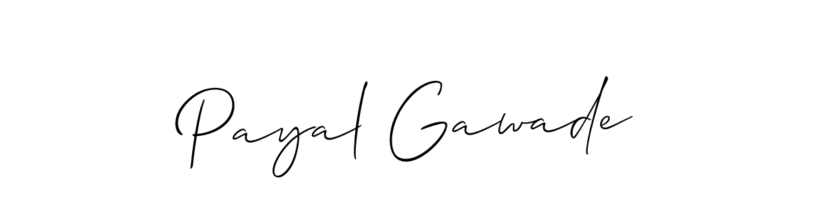 Use a signature maker to create a handwritten signature online. With this signature software, you can design (Allison_Script) your own signature for name Payal Gawade. Payal Gawade signature style 2 images and pictures png