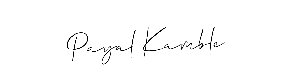 if you are searching for the best signature style for your name Payal Kamble. so please give up your signature search. here we have designed multiple signature styles  using Allison_Script. Payal Kamble signature style 2 images and pictures png