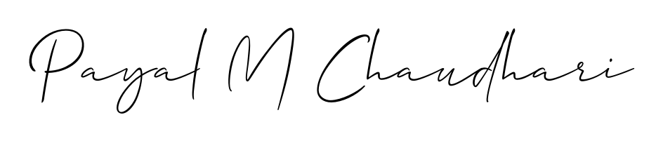 Make a beautiful signature design for name Payal M Chaudhari. Use this online signature maker to create a handwritten signature for free. Payal M Chaudhari signature style 2 images and pictures png