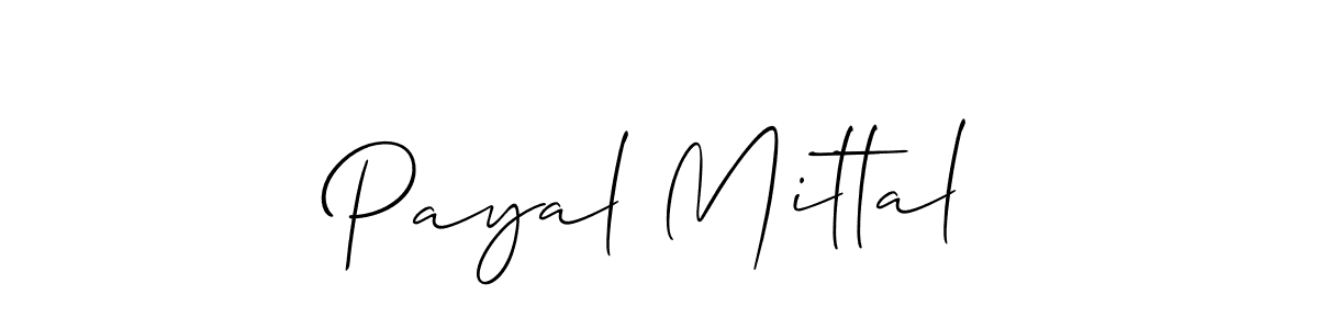 Payal Mittal stylish signature style. Best Handwritten Sign (Allison_Script) for my name. Handwritten Signature Collection Ideas for my name Payal Mittal. Payal Mittal signature style 2 images and pictures png