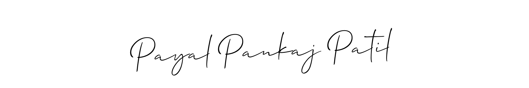 How to Draw Payal Pankaj Patil signature style? Allison_Script is a latest design signature styles for name Payal Pankaj Patil. Payal Pankaj Patil signature style 2 images and pictures png