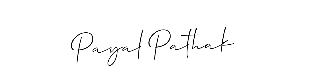 How to make Payal Pathak signature? Allison_Script is a professional autograph style. Create handwritten signature for Payal Pathak name. Payal Pathak signature style 2 images and pictures png
