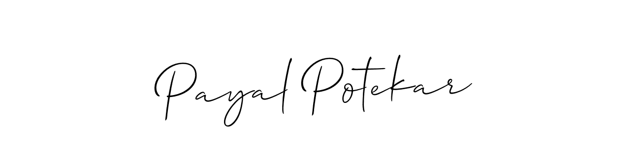 Make a beautiful signature design for name Payal Potekar. Use this online signature maker to create a handwritten signature for free. Payal Potekar signature style 2 images and pictures png