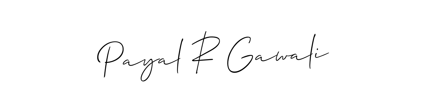 Make a beautiful signature design for name Payal R Gawali. Use this online signature maker to create a handwritten signature for free. Payal R Gawali signature style 2 images and pictures png