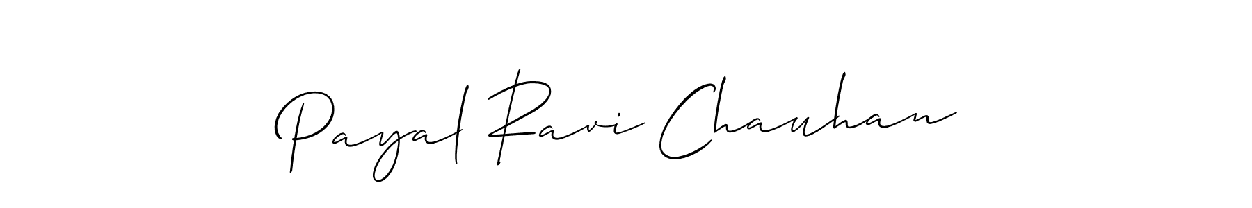 Also we have Payal Ravi Chauhan name is the best signature style. Create professional handwritten signature collection using Allison_Script autograph style. Payal Ravi Chauhan signature style 2 images and pictures png