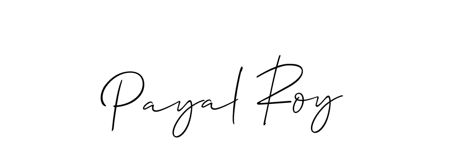 It looks lik you need a new signature style for name Payal Roy. Design unique handwritten (Allison_Script) signature with our free signature maker in just a few clicks. Payal Roy signature style 2 images and pictures png