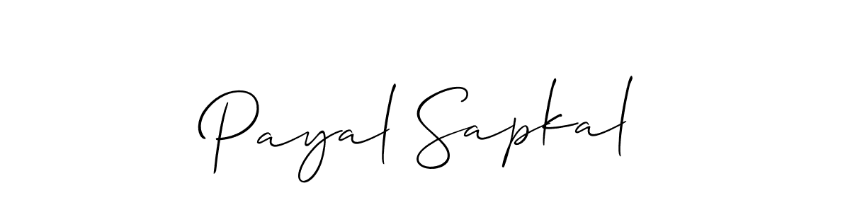 You should practise on your own different ways (Allison_Script) to write your name (Payal Sapkal) in signature. don't let someone else do it for you. Payal Sapkal signature style 2 images and pictures png