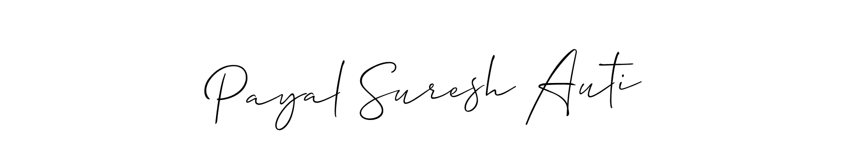 Similarly Allison_Script is the best handwritten signature design. Signature creator online .You can use it as an online autograph creator for name Payal Suresh Auti. Payal Suresh Auti signature style 2 images and pictures png