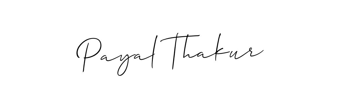 How to make Payal Thakur signature? Allison_Script is a professional autograph style. Create handwritten signature for Payal Thakur name. Payal Thakur signature style 2 images and pictures png