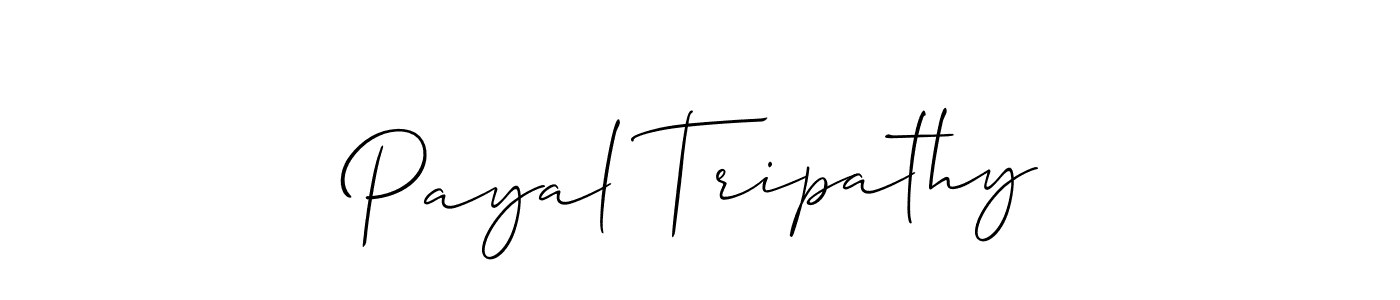 Create a beautiful signature design for name Payal Tripathy. With this signature (Allison_Script) fonts, you can make a handwritten signature for free. Payal Tripathy signature style 2 images and pictures png