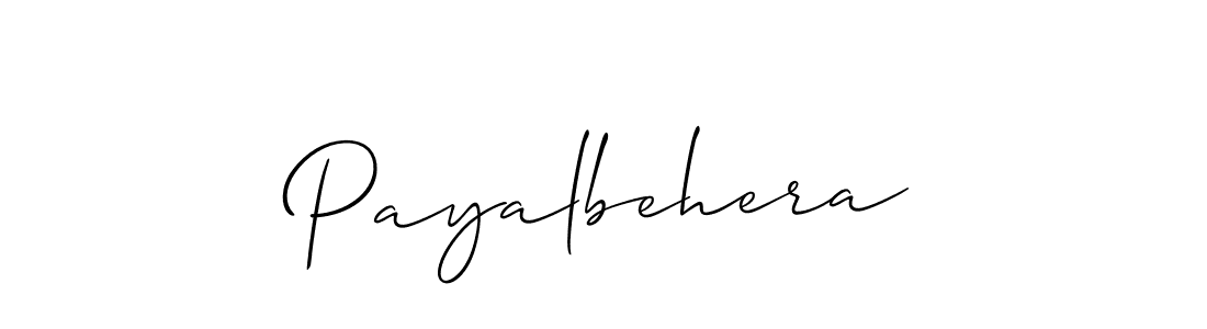Similarly Allison_Script is the best handwritten signature design. Signature creator online .You can use it as an online autograph creator for name Payalbehera. Payalbehera signature style 2 images and pictures png