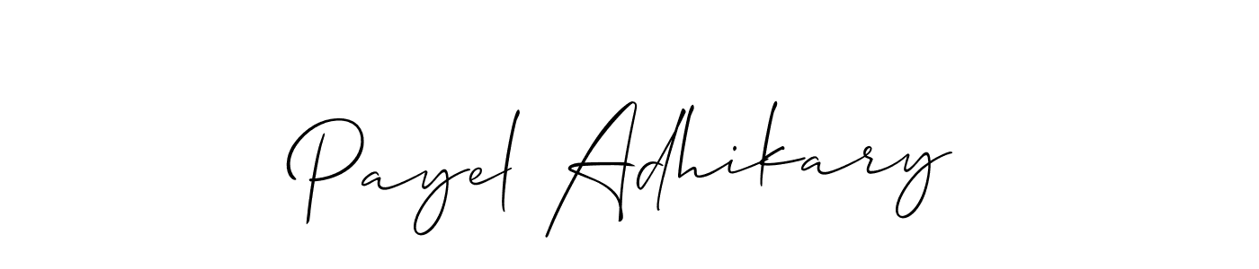 Make a short Payel Adhikary signature style. Manage your documents anywhere anytime using Allison_Script. Create and add eSignatures, submit forms, share and send files easily. Payel Adhikary signature style 2 images and pictures png